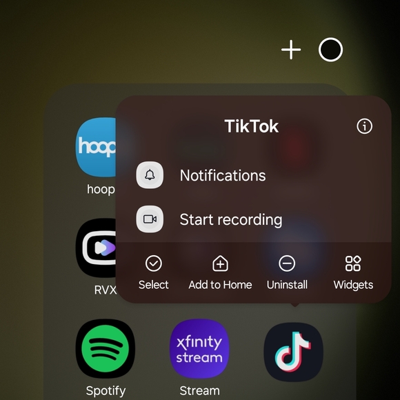TikTok App Icon on Smartphone